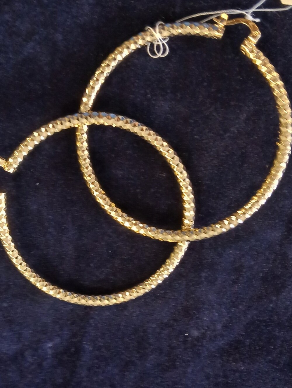 Gold Large Hoops - Picture 9 of 11